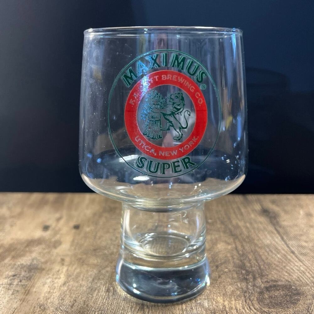 Vintage Maximus Brewing Company Beer Glass